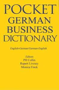 Pocket German Business Dictionary Book