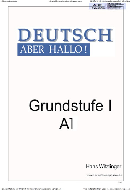 Deutsch aber HALLO - Grammatikübungen A1